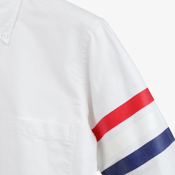 Thom Browne 3 Bar Button Up Oxford Shirt - Picture 5 of 12